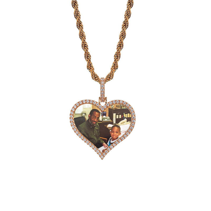 Photos Custom Love Shapes Pendant Necklace